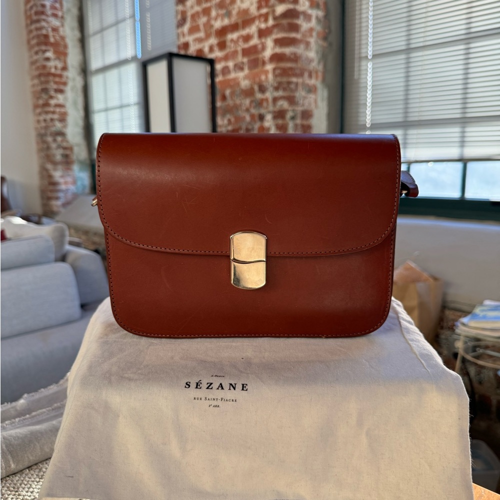 Sézane Milo Classic Bag Natural Heritage